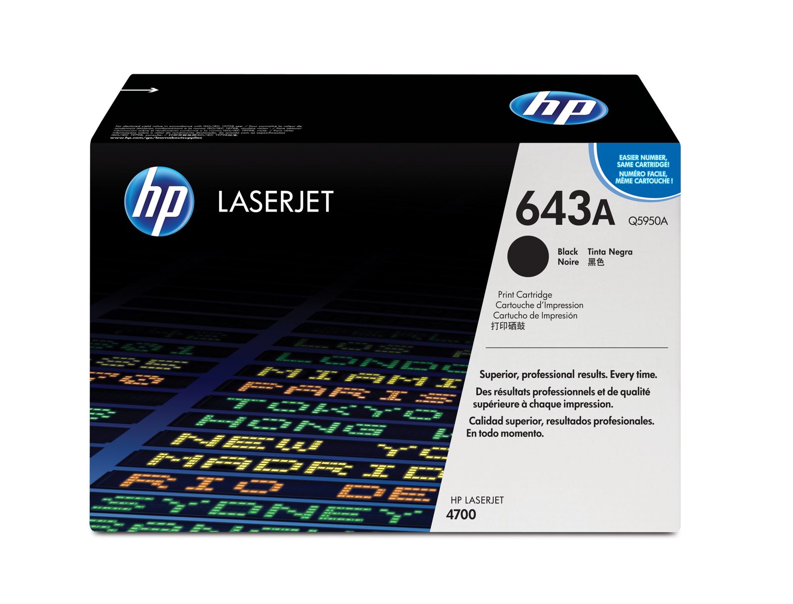 HP 643A Svart, Color LaserJet 4700, 11000 sidor, bild 3