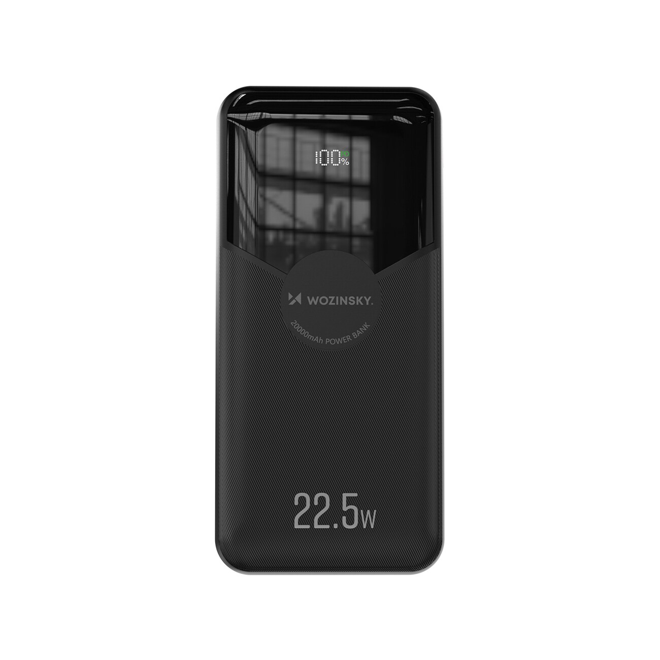 Wozinsky WFC-15B 20 000 mAh 22,5 W PD20W powerbank med inbyggda Lightning- och USB-C-kablar – svart, bild 3