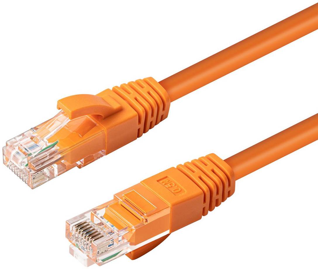Nätverkskabel MicroConnect oskärmad U/UTP Cat.6a, RJ45, 500MHz, LSZH, 30 meter - Orange, bild 3