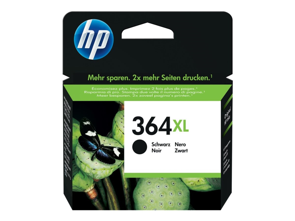Bläckpatron hp 364xl cn684ee, 550 sidor, svart