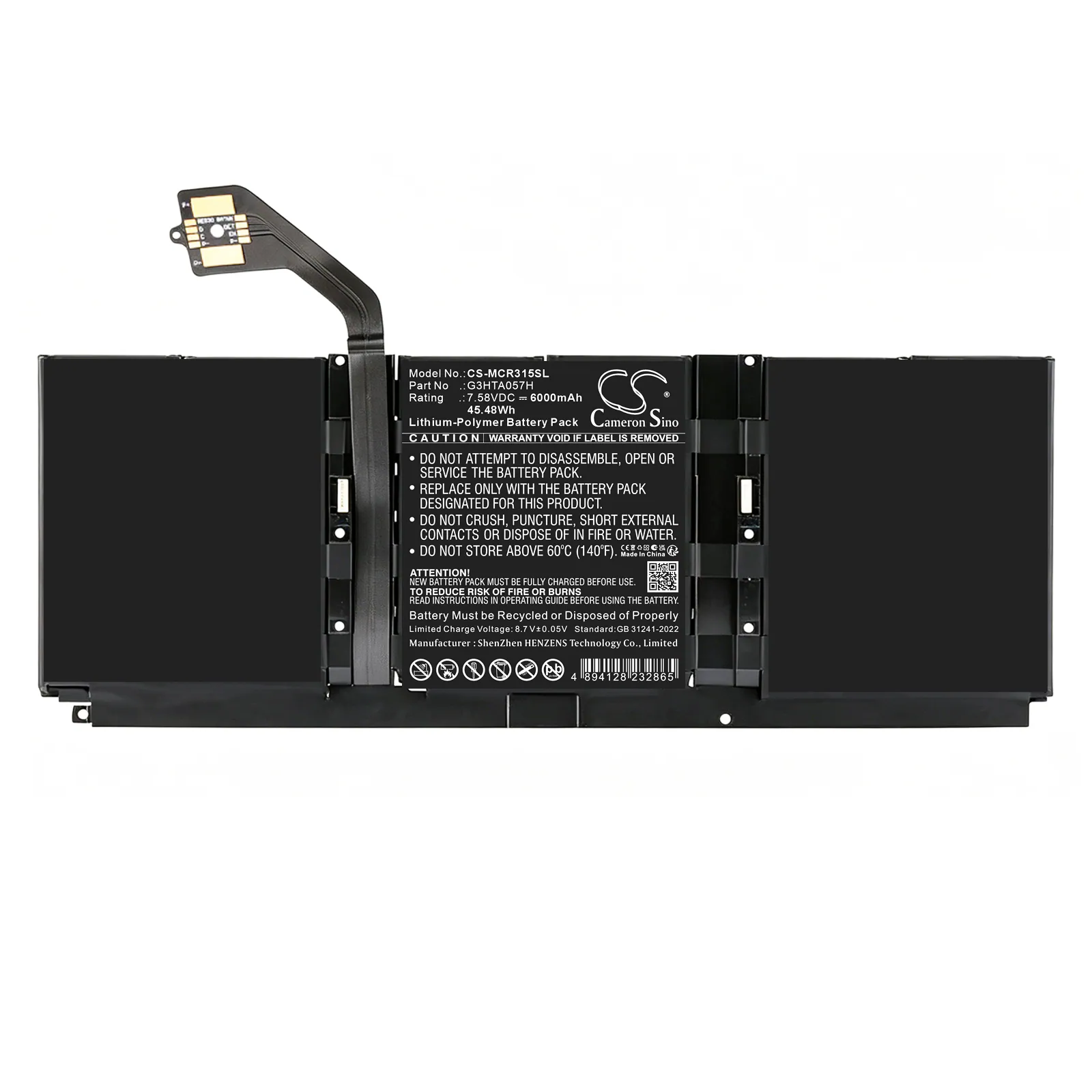 Batteri till Laptop, Bärbar dator för Microsoft Surface Laptop 3 1872 m.fl., bild 4