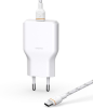 Unisynk G3 36W USB-C väggladdare med 2m USB-C-kabel (vit)