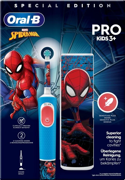 Oral-B Vitality Pro Kids elektrisk tandborste, Spiderman