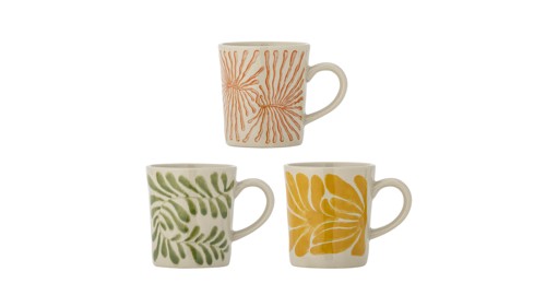Bloomingville - Fauni Cup - Multicoloured Stoneware - Set of 3, bild 3