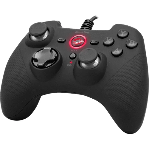 RAIT Gamepad - för PC/PS3/Switch/OLED, gummisvart
