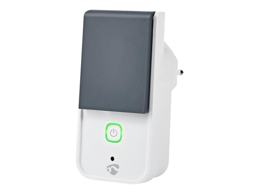 Nedis Wi-Fi Smart Outdoor Plug - Smart kontakt - trådlös - Wi-Fi - 2400 - 2483.5 Mhz - vit