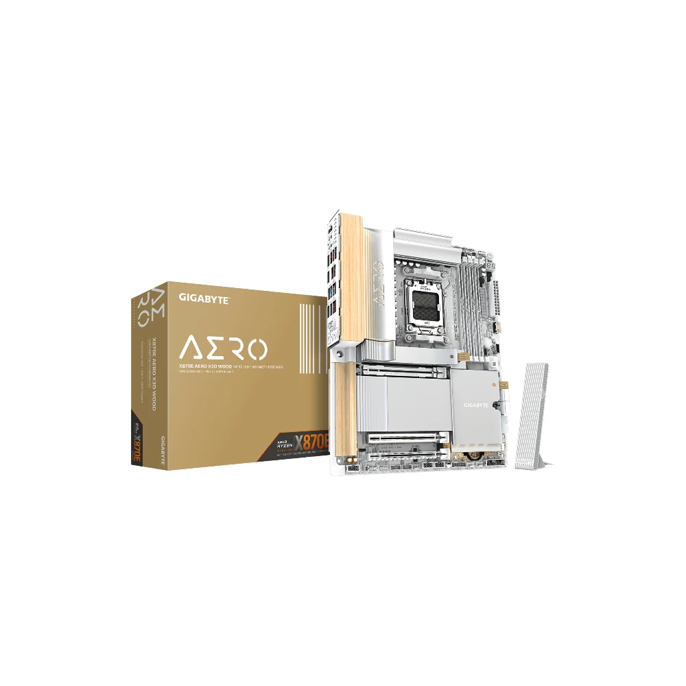 Gigabyte X870E AERO X3D WOOD moderkort