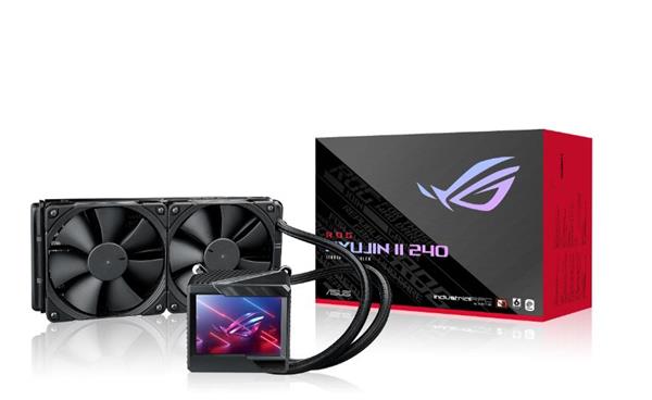 Asus ROG Ryujin II, 240mm, 3.5" LCD, 2 x Noctua iPPC 2000 PWM 120mm fläktar - Svart, bild 2
