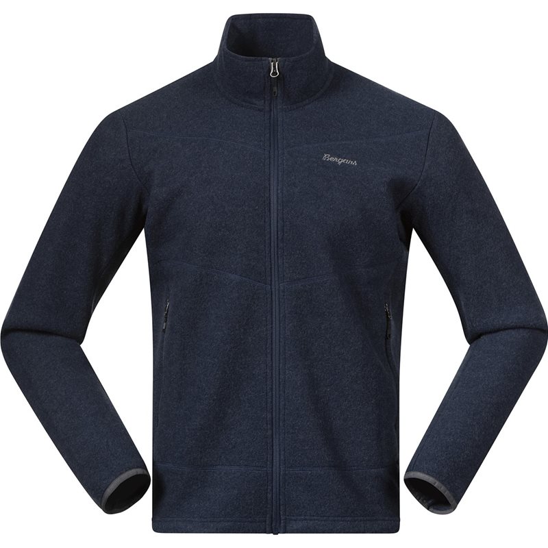 Bergans Rabot Merino Fleece Midlayer Jacket Men Navy Blue - S
