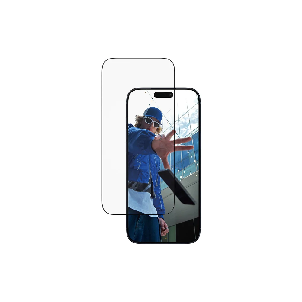 PanzerGlass iPhone 17 Pro Max skärmskydd Ultra-Wide Fit med applikator, svart