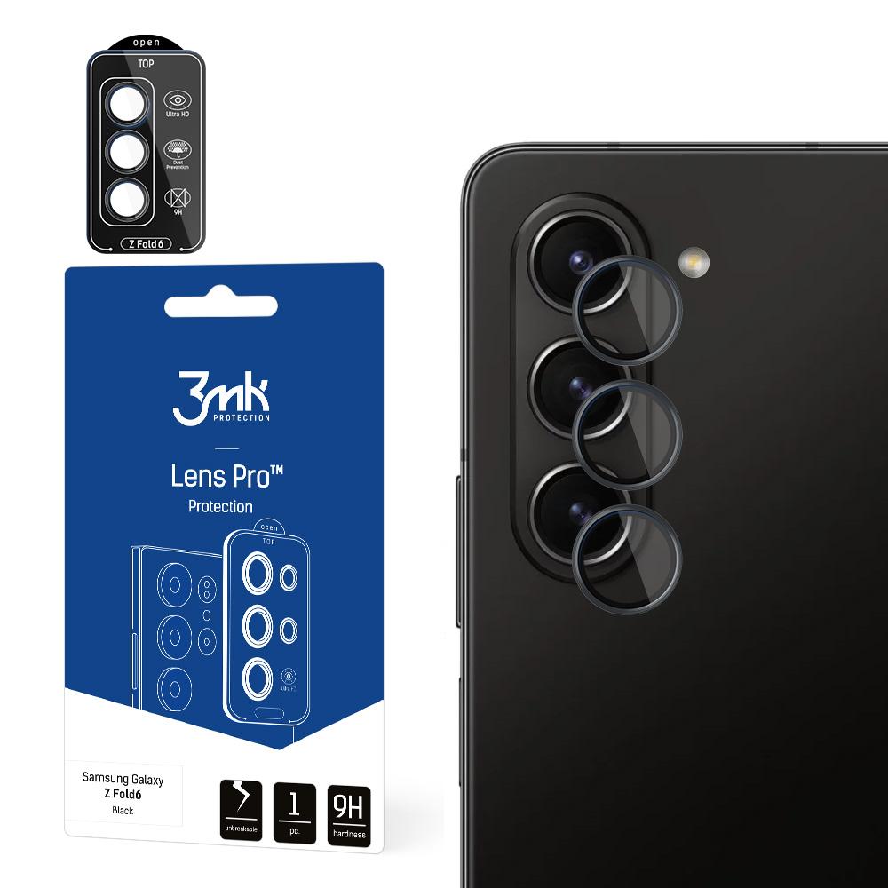 Härdat glas för kameralins – 3mk Lens Protection Pro Black till Samsung Galaxy Z Fold 6, bild 4