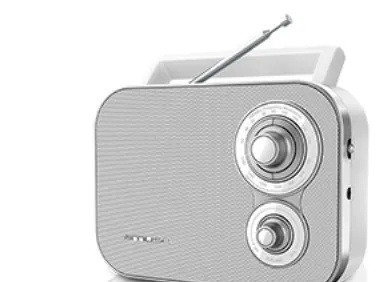Muse M-051 RW, Bärbar, Analog, FM, MW, Vit, Rotations-, AC/Batteri