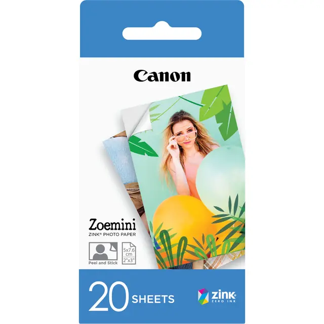 Canon Zink Zp-2030 Fotopapper (20 ark)