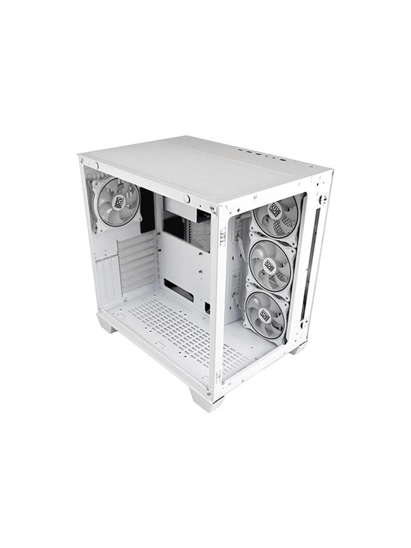 LC Power Gaming 807W Stormwatch_X - Chassi - Tower - Vit