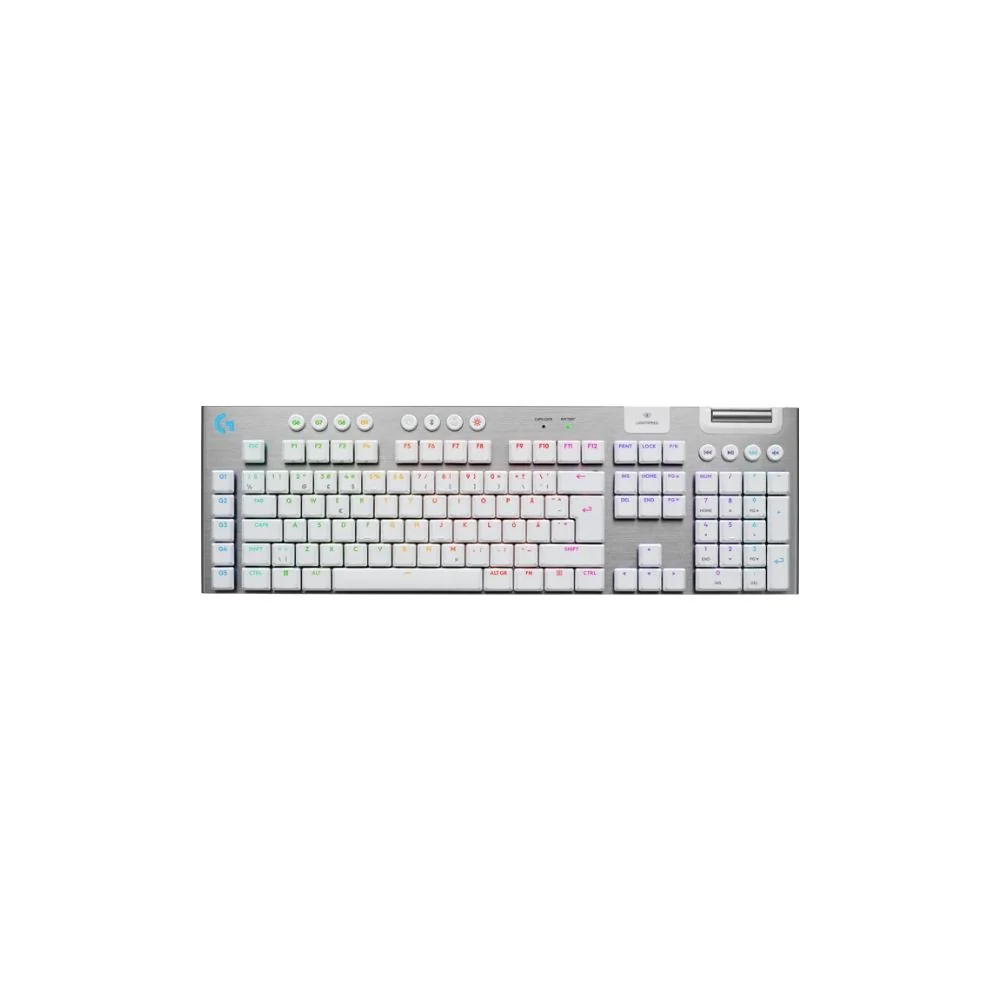 Logitech G915 X Lightspeed Wireless Tactile tangentbord för gaming (vitt)