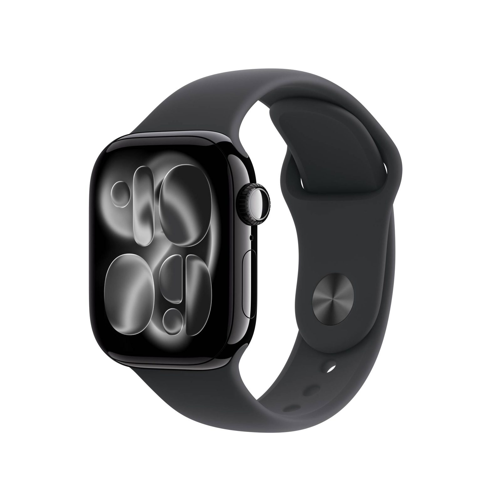 Apple Watch Series 11 GPS + Cell 42 mm naturlig titan, granitgrå sportband - M/L