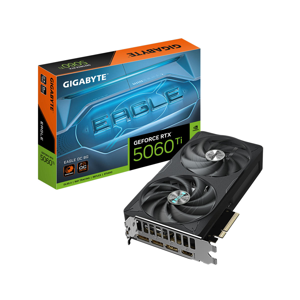 Gigabyte GeForce RTX 5060Ti EAGLE OC 8GB grafikkort (svart)