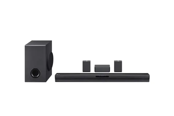 LG SQC4R 4.1 soundbar 220 W med bakhögtalare, svart