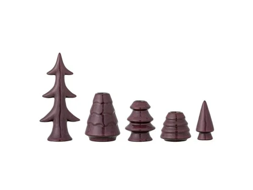 Bloomingville - Woods Candle Holder - Red - Stoneware, bild 2