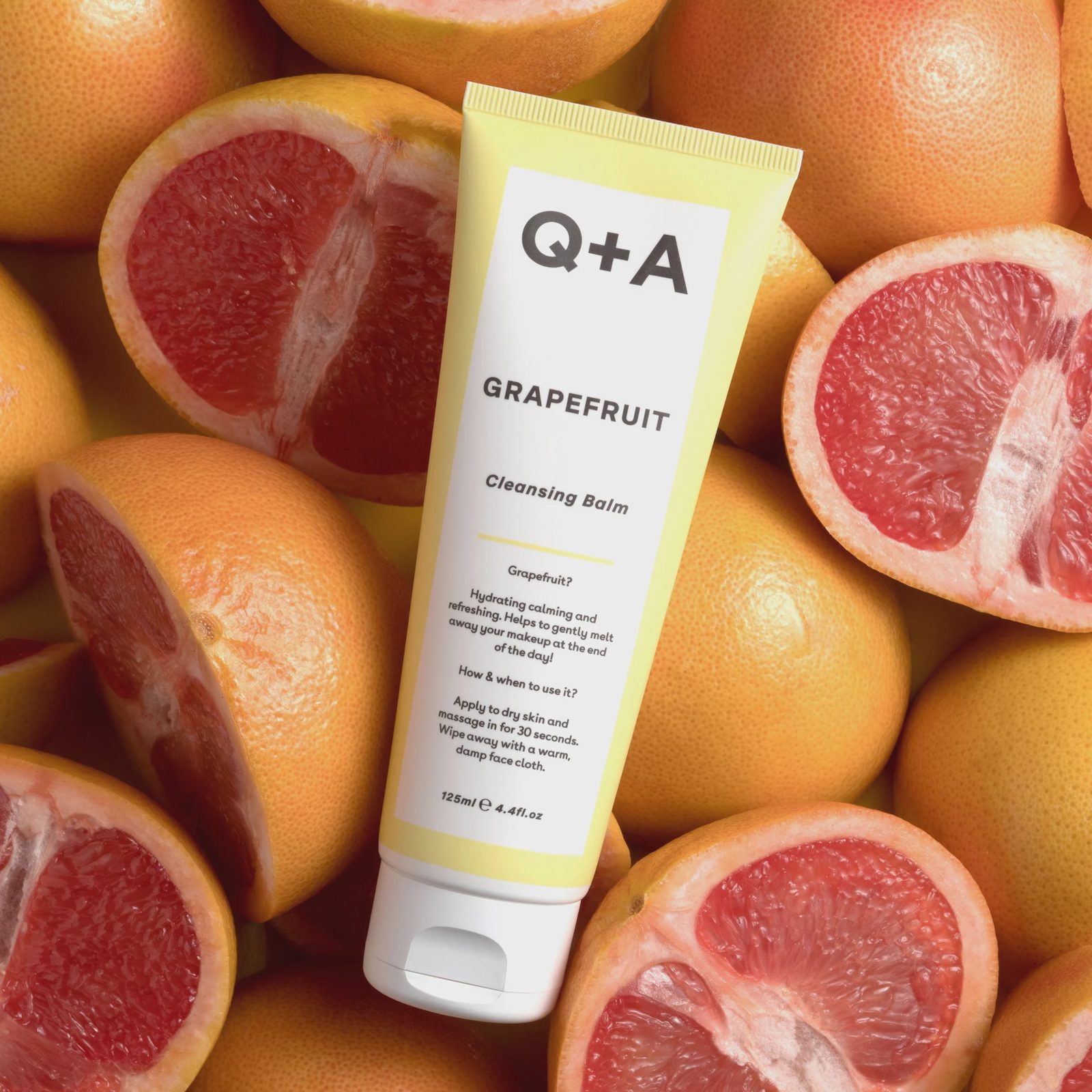 Q+A Grapefruit Cleansing Balm 125 ml, bild 3