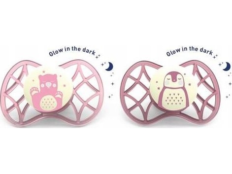 Nuvita nappset 2 st standard 0m+ (flickor)