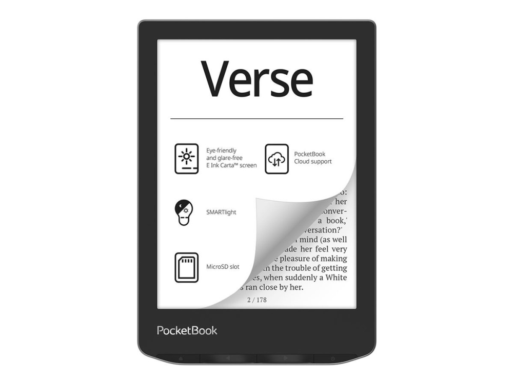 PocketBook Verse läsplatta 8 GB (Mist Grey)