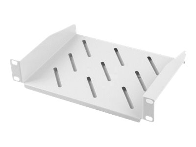 Lanberg - Hylla för rack - RAL 7035, grå - 1U - 10