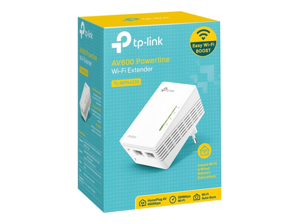 TP-Link TL-WPA4220 - Powerline-adapter HomePlug AV (HPAV) - vägginsticksbar
