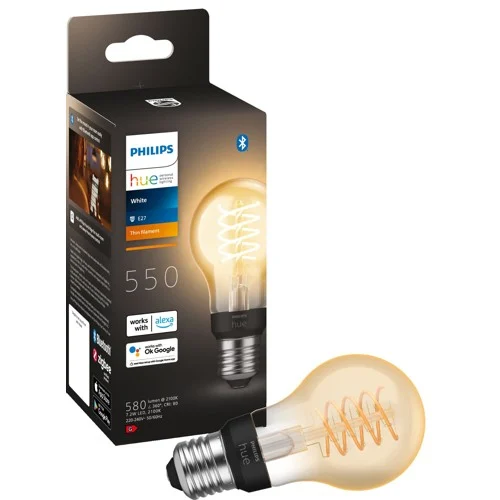 Philips Hue W glödlampa 7.2W Filament A60 E27