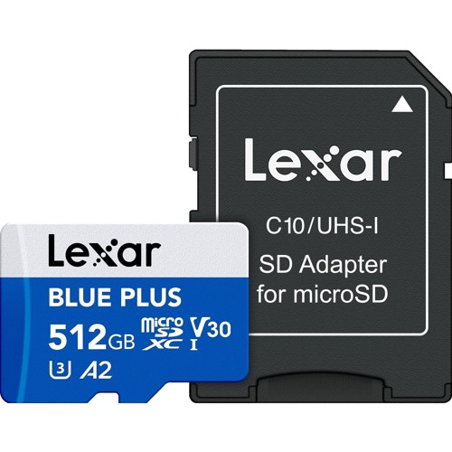 Lexar Blue Plus microSDXC-kort, 512 GB