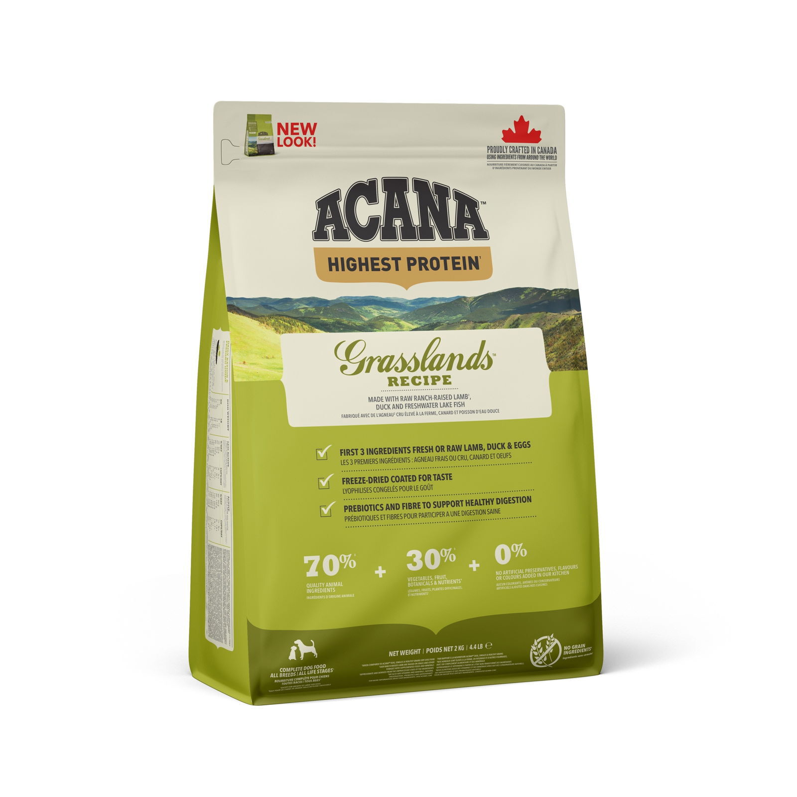 Acana Dog Grasslands Torrfoder till Hund 2 kg