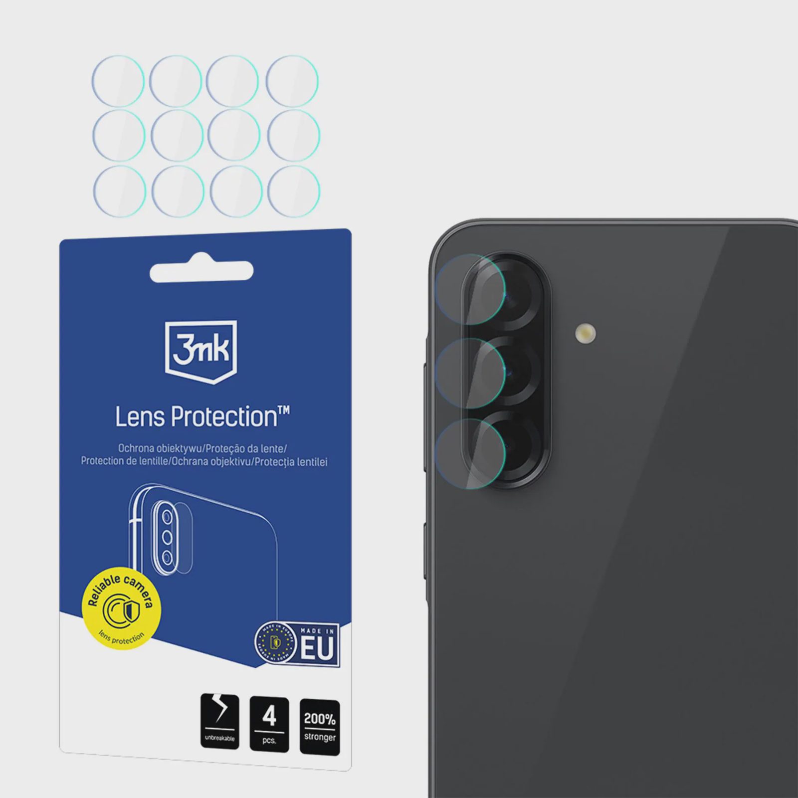 3mk Linsskydd Hybrid kameralinsglas för Samsung Galaxy A37 / A57