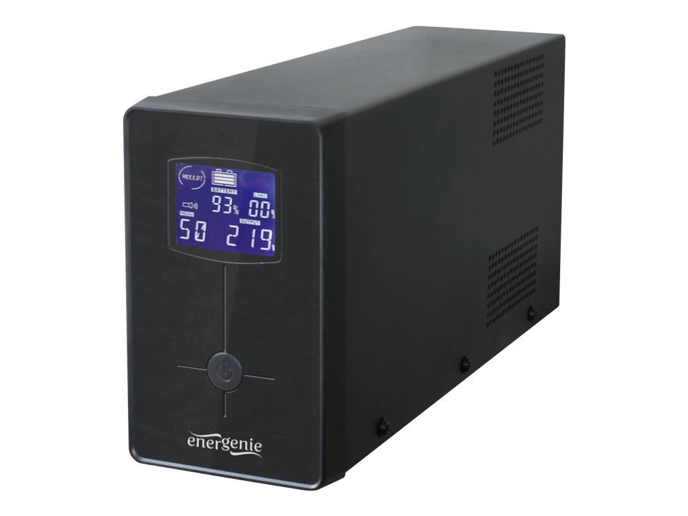 EnerGenie EG-UPS-032 - UPS - AC 220 V - 510 Watt - 850 VA - 8 Ah - USB - utgångskontakter: 3 - svart
