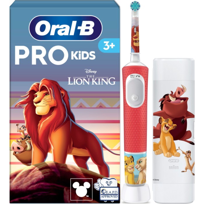 Oral-B Vitality Pro Kids Lion King eltandborste 297257 (röd)