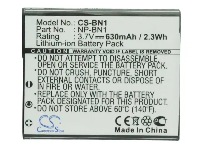 Cameron Sino batteri NP-BN / NP-BN1 för Sony, bild 5