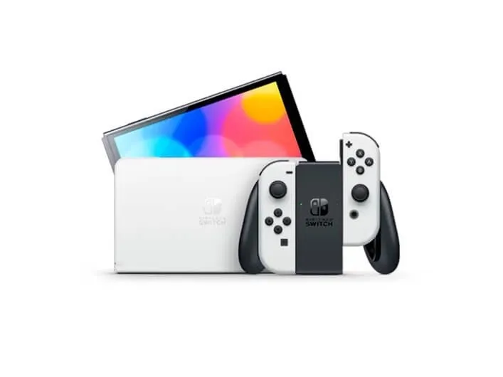 Nintendo Switch OLED Spelkonsol, vit, bild 5