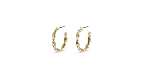 PILGRIM - NAJA Twisted Hoop Earrings - Gold-Plated - 22 mm, bild 3