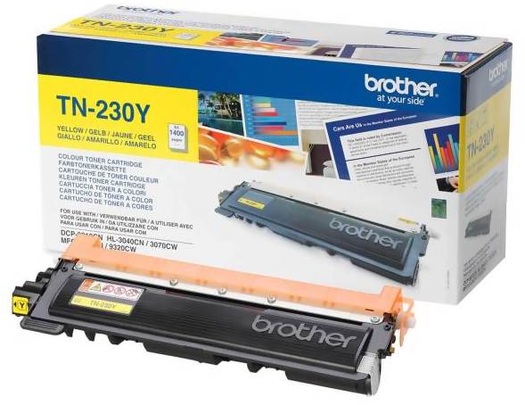 Brother TN230Y, 1400 sidor, Gul