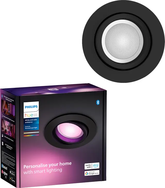 Philips Hue Centura infälld rund spotlight 4,2W GU10 (svart)