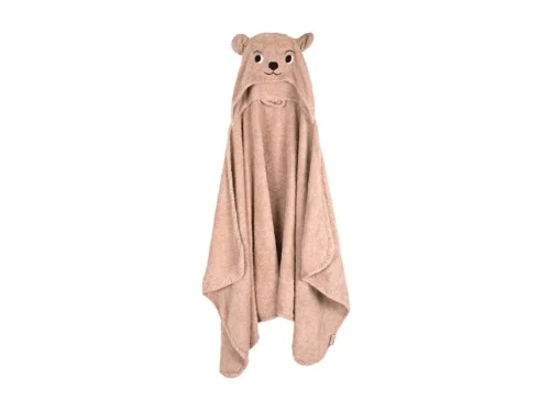 Filibabba - Bear Hooded Towel - Lyserød - 0-60 m, bild 2