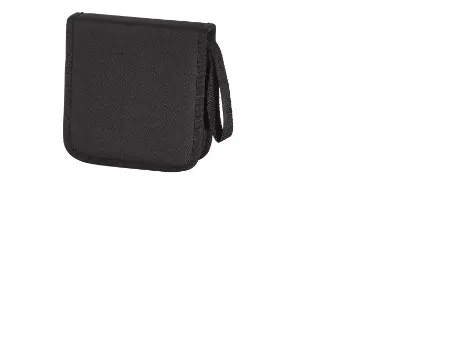 Hama CD/DVD Nylon Wallet 32 - Plånbok för CD-/DVD-skivor - 32 skivor - 600D-nylon - svart, blå