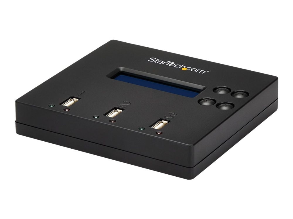 StarTech.com 1:2 Fristående USB-duplikator och -rensare för flashminnen - USB-enhetsduplikator - 2 fack - för P/N: SVA5H2NEUA