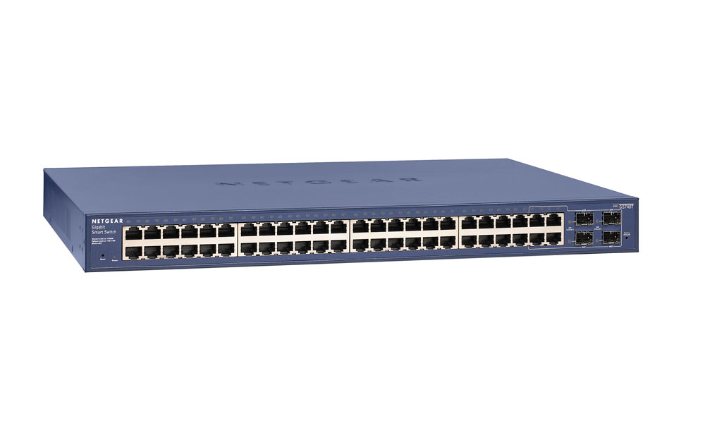 Netgear GS748T-500EUS ProSafe Smart Managed Switch, 48-port Gigabit + 4 SFP, rackmonterad, bild 2