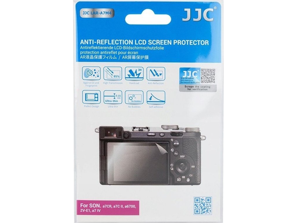 JJC LAR-A7M4 LCD-skydd för Sony A7CR/A7C II/A6700/ZV-E1/A7 IV