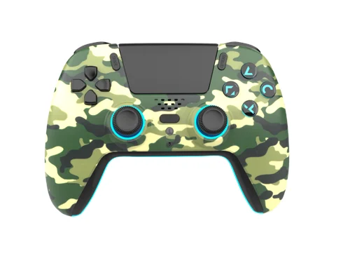 Freaks And Geeks - Wireless Bluetooth Controller for PS5- LED - Green Camo, bild 2