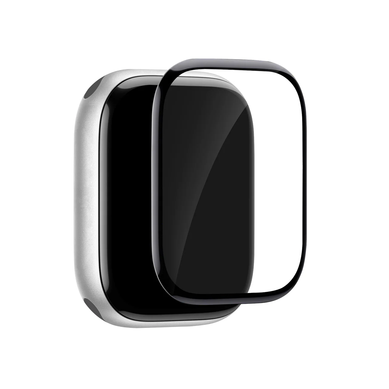 Puro Flexible Shield Skyddsfilm med applikator för Apple Watch 10/11 46mm - Svart