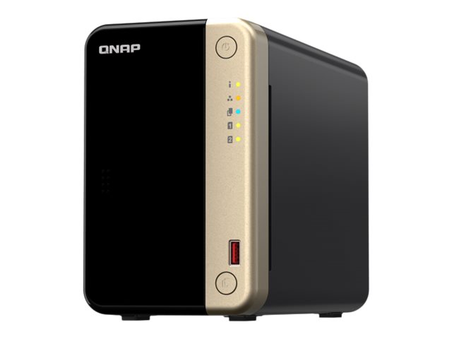 QNAP TS-264 - NAS-server - 2 fack - SATA 6Gb/s - RAID 0, 1, 5, 6, 10, 50, JBOD, 60 - RAM 8 GB - 2.5 Gigabit Ethernet - iSCSI support