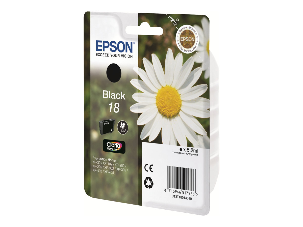 Epson T1801 Bläckpatron Svart