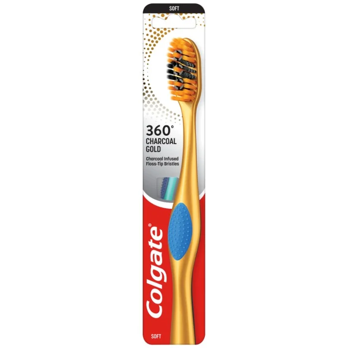 Colgate Toothbrush 360 Charcoal Gold Soft