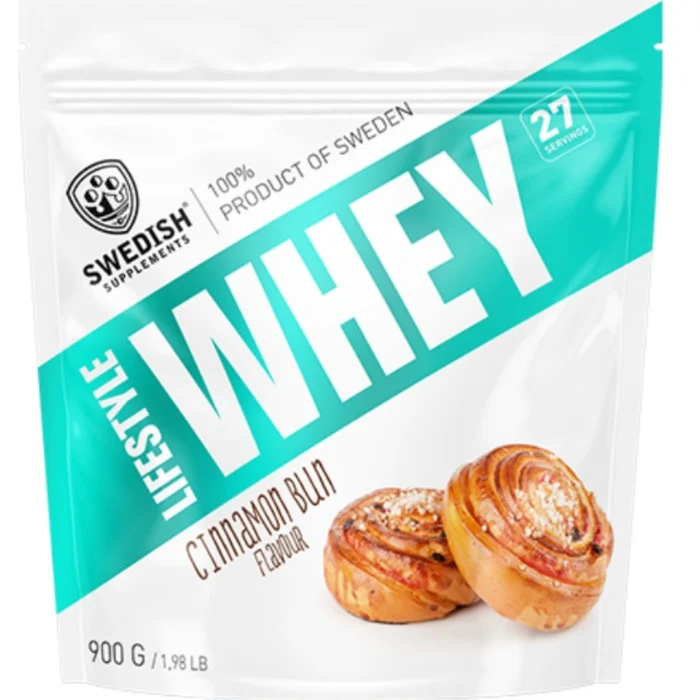 Swedish Supplements Lifestyle Whey Cinnamon Bun 900 g